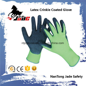 13G Nylon Palm Latex Crinkle Coated Work Glove